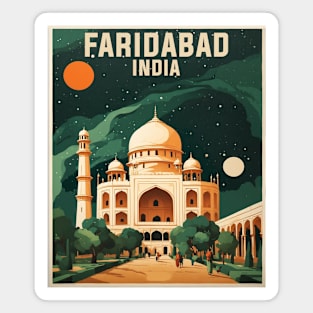 Faridabad India Vintage Tourism Travel Magnet